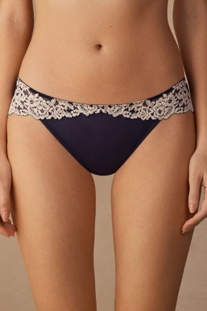 Intimissimi Pretty Flowers Panties Blauw | BENEJ22227