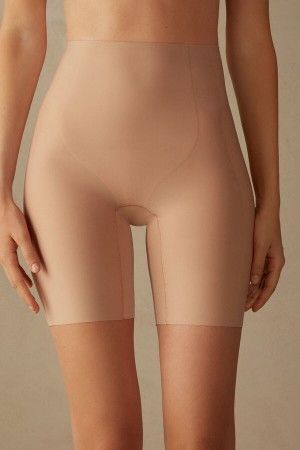 Intimissimi Raw-Cut Microfiber Shorts Natural | XBEBH59298