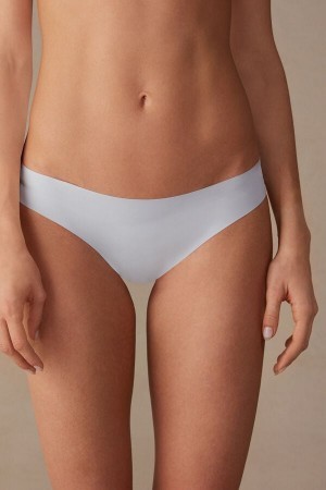 Intimissimi Brazilian Panties in Seamless Ultra Light Microfiber Blauw | TBEWZ27603