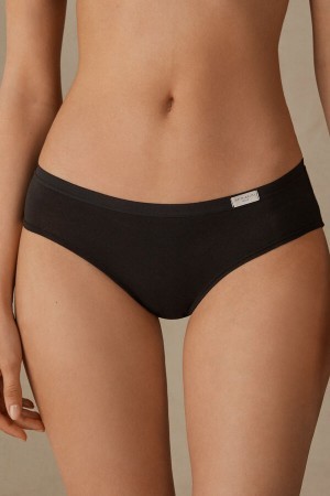 Intimissimi Cozy Panties in Katoenen Zwart | BEJBT62724