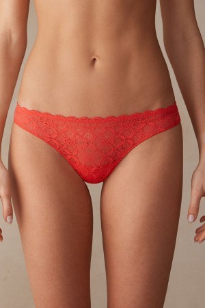 Intimissimi Kanten and Microfiber Brazilian Oranje | UBEND37892