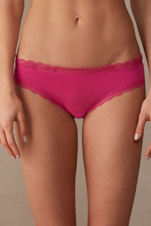 Intimissimi Katoenen and Kanten Panties Roze | PBEER30077