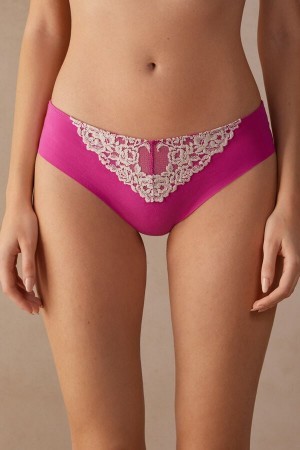 Intimissimi Pretty Flowers Seamless Katoenen Panties Roze | PBEER74948