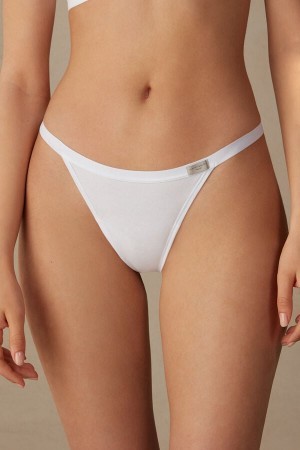 Intimissimi String String in Katoenen Wit | BEZDE89606