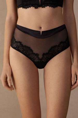 Intimissimi Stunning Beauty Hipster Brazilian Zwart | PBEER75920