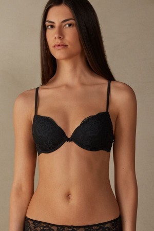 Intimissimi Bellissima Kanten Push-Up Bra Zwart | BEZPD68456