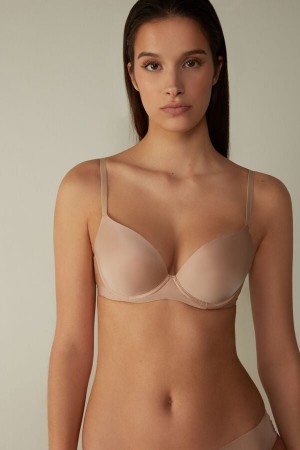 Intimissimi Irina Microfiber Balconette Bra Natural | QBEUV69045