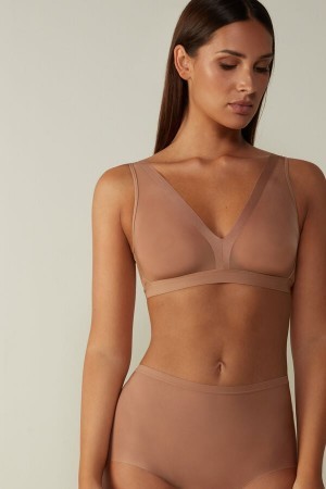 Intimissimi Lara Invisible Touch Triangle Bra Natural | TBEPQ76908