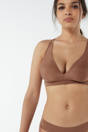 Intimissimi Lara Ultralight Microfiber Triangle Bra Natural | BEZDE55378