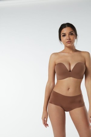 Intimissimi Laura Microfiber Bandeau Bra Natural | MBEFT75729