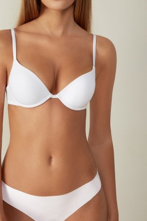 Intimissimi Simona Microfiber Super Push-Up Bra Wit | UBEND37076