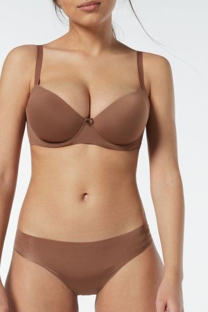 Intimissimi Sofia Microfiber Gewatteerd Balconette Bra Natural | BEQCS72237