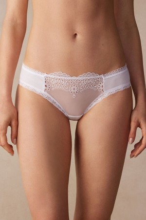 Intimissimi Timeless Simplicity Katoenen Panties Wit | XBEBH63665