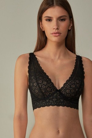 Intimissimi Eleonora Balconette Bra in Kanten Zwart | SBEVO49746