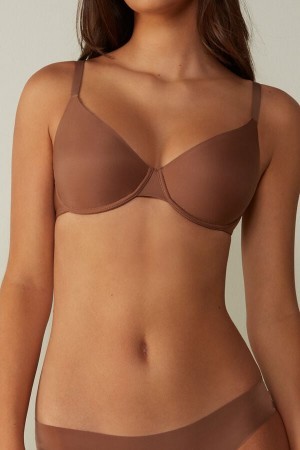 Intimissimi Francesca Ultralight Microfiber Balconette Bra Natural | BEEAH77408