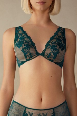 Intimissimi In Full Bloom Elena Balconette Bra Groen | SBENY40548