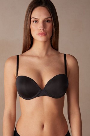 Intimissimi Multi-functional Anna Balconette Bra in Ultralight Microfiber Zwart | FBEUI99508