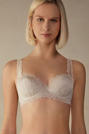 Intimissimi Pretty Flowers Sofia Balconette Bra Natural | TBEWZ23137