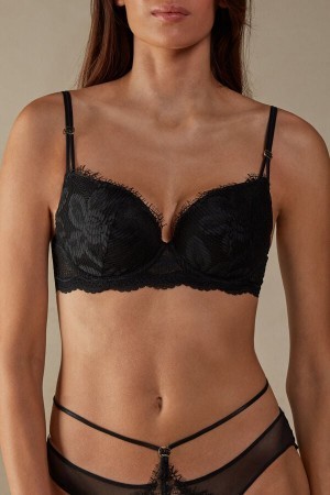 Intimissimi Sensual Unbounded Balconette Bra Zwart | BEICD71755