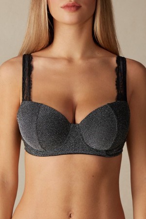 Intimissimi Shimmer All Night Love Sofia Balconette Bra Grijs | TBEPQ26399