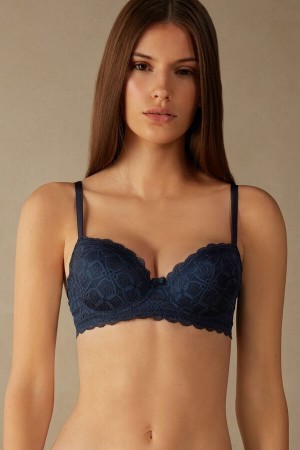 Intimissimi Sofia Balconette Bra in Kanten Blauw | PBEER57861