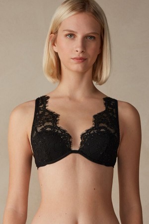 Intimissimi Time to Shine Elena Balconette Bra Zwart | FBEUI42292