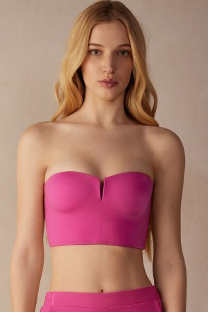 Intimissimi Bustier Bra Top in Ultralight Microfiber Roze | GBEUC72019