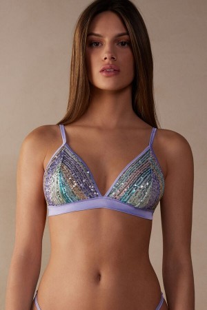 Intimissimi Miami Nights Triangle Bra Blauw | XBEBH75230