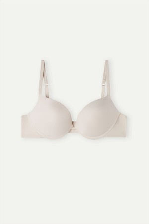 Intimissimi Simona Super Push-up Bra in Ultralight Microfiber Natural | BEJVR40948