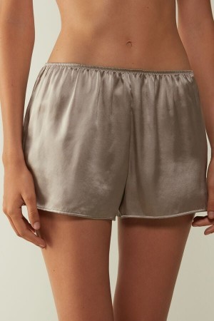 Intimissimi Smooth Silk-Satin Shorts Natural | DBEKV59169