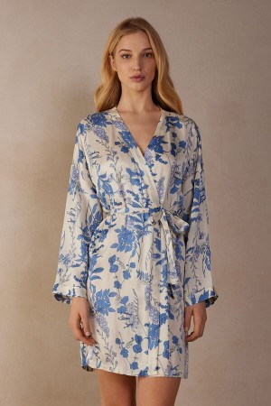 Intimissimi Feeling Beautiful Satin Kimono Print | ABEDF13574