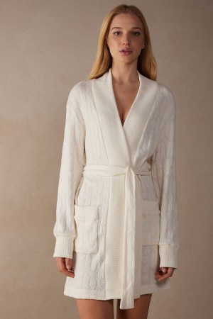 Intimissimi Lost in Fields Braided Robe Wit | UBEND67031