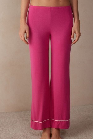 Intimissimi Pretty Flowers Full Length Modal Pants Roze | ZBENQ65715