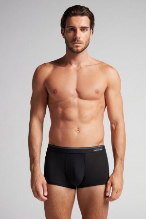 Intimissimi Super Fresh Micro-mesh Boxers Zwart | BEXMI68736