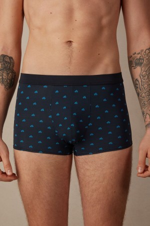 Intimissimi Bicycle Boxers in Microfiber Blauw | UBETG20270