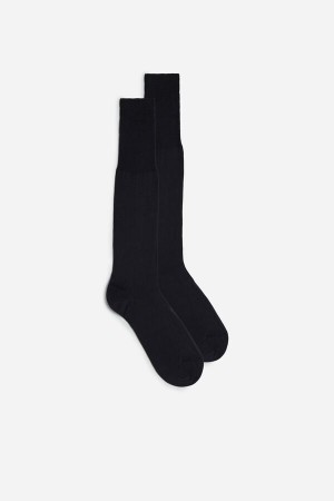 Intimissimi Hoge Sateen Egyptian Katoenen Socks Grijs | TBEPQ90361