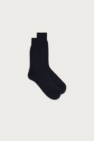 Intimissimi Kort Chashmere-Silk-Katoenen Socks Blauw | BEZDE30021