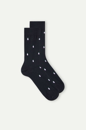 Intimissimi Kort Socks in Patterned Katoenen Blauw | BEXBR80839