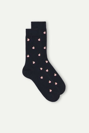 Intimissimi Kort Socks in Patterned Katoenen Blauw | BEZPD13056