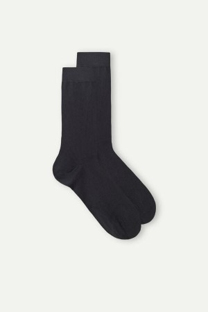 Intimissimi Kort Socks in Stretch Supima® Katoenen Grijs | BEICD79756