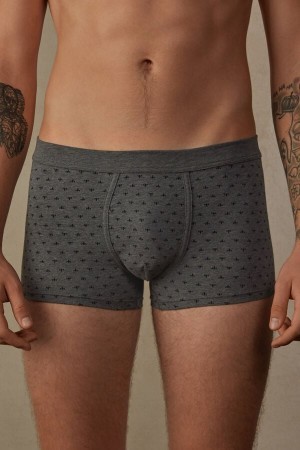 Intimissimi Lily Boxers in Stretch Supima® Katoenen Grijs | BEJBT17129