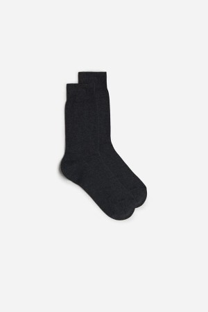 Intimissimi Kort Warm Katoenen Socks Grijs | BEEGJ42873