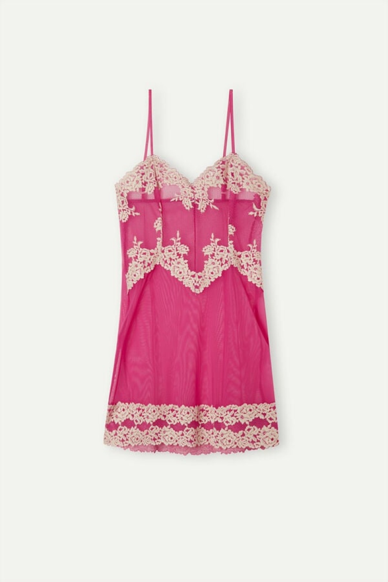 Intimissimi Pretty Flowers Babydoll Roze | UBETG60343