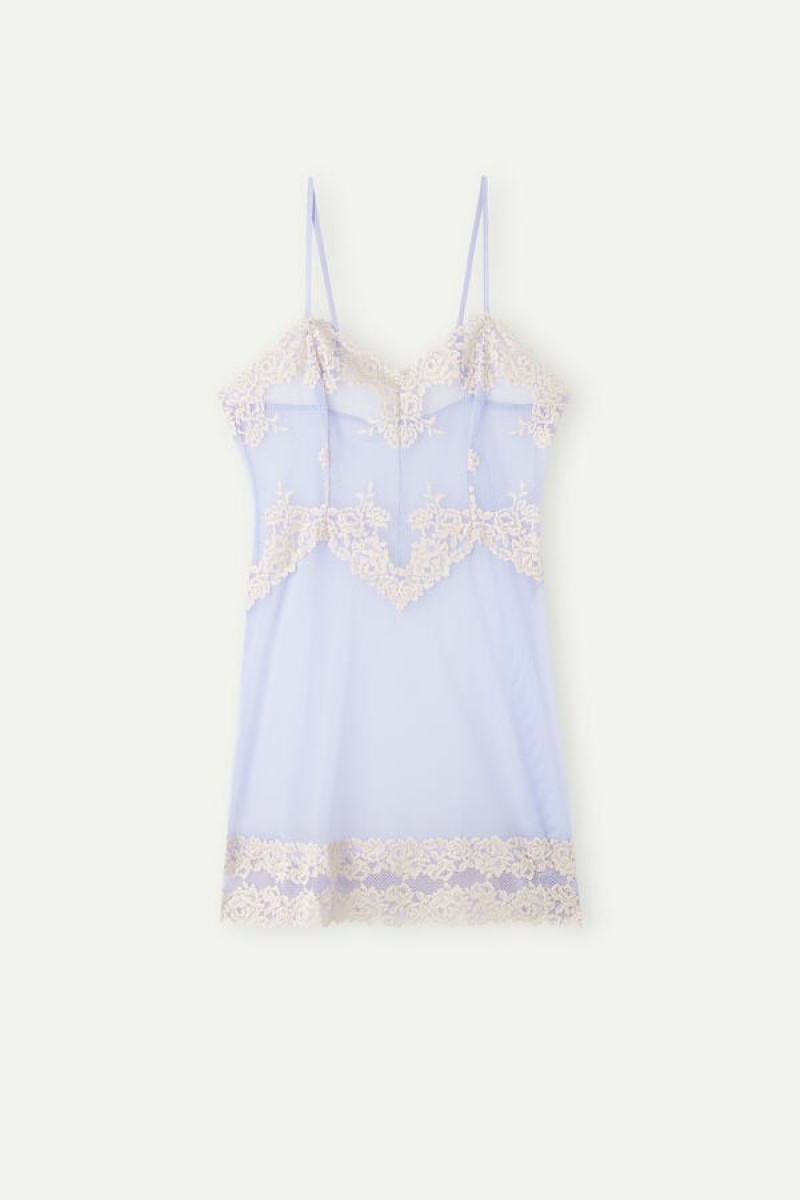 Intimissimi Pretty Flowers Babydoll Violet | XBEGW13358