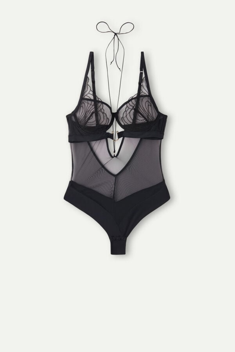 Intimissimi Steal the Show Bodysuit Zwart | EBEVG59947