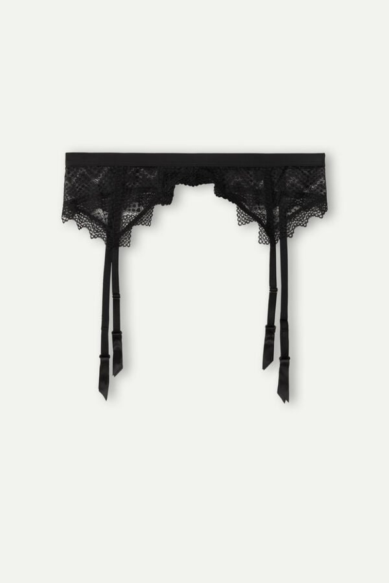 Intimissimi Urban Nomad Garter Belt Zwart | GBEUC91058