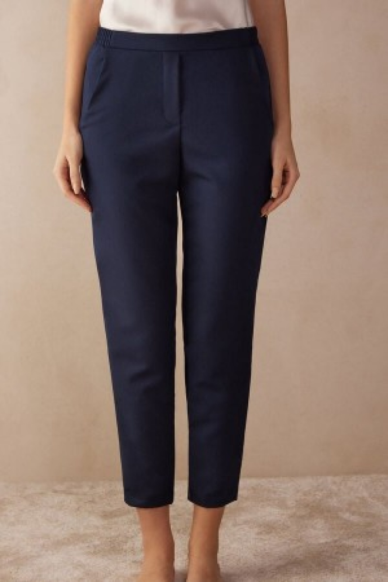 Intimissimi Full Length Pants with Pockets Blauw | TBEWZ66725