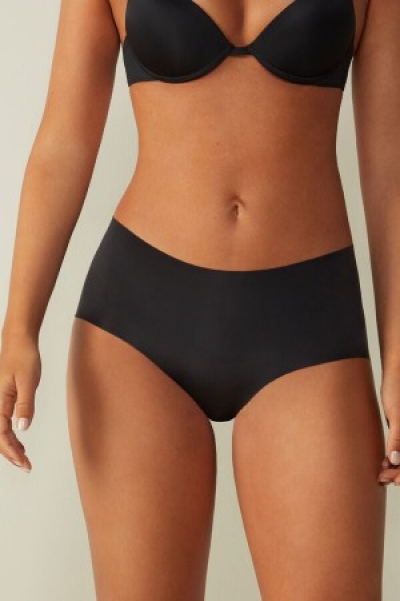 Intimissimi Seamless Microfiber Hipster Zwart | MBEFT62435