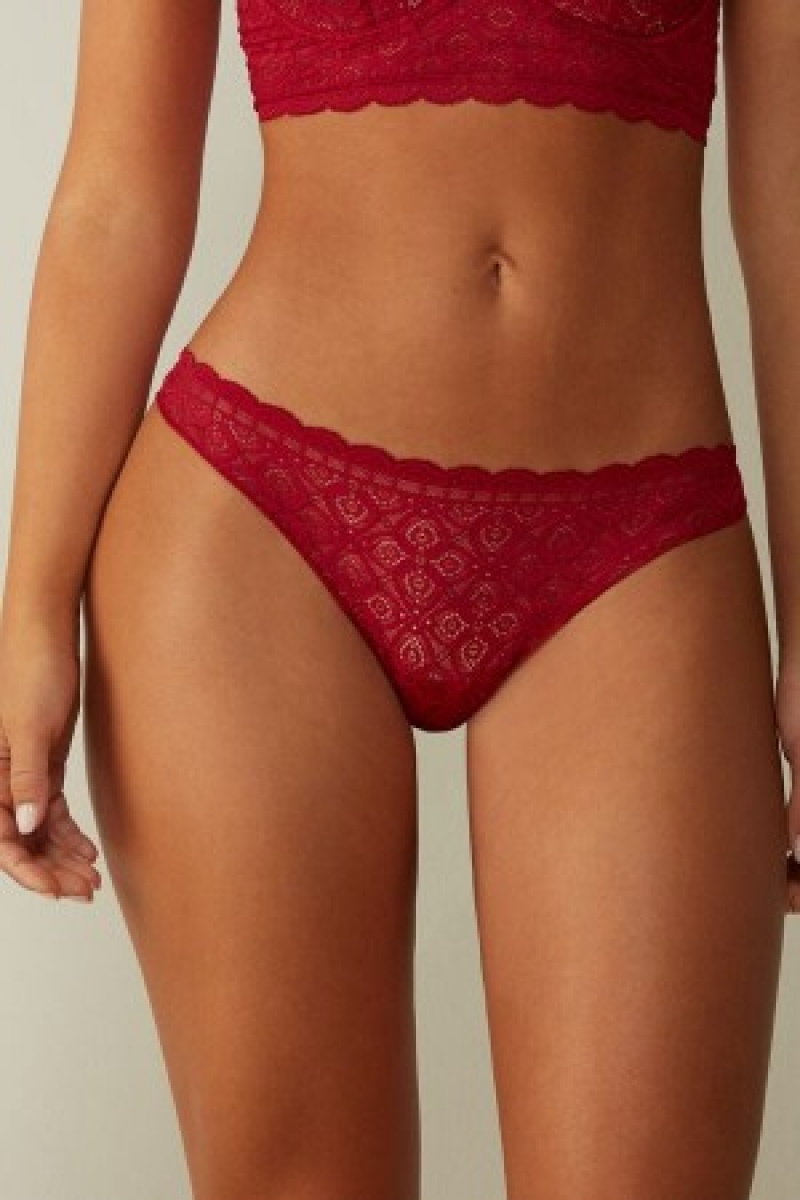 Intimissimi Kanten and Microfiber Brazilian Rood | BENZX85225