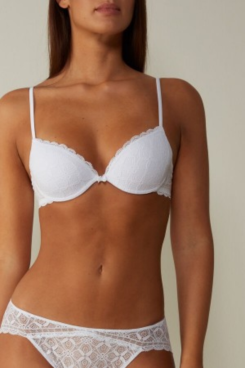 Intimissimi Bellissima Push-up Bra in Kanten Wit | QBEWA77053